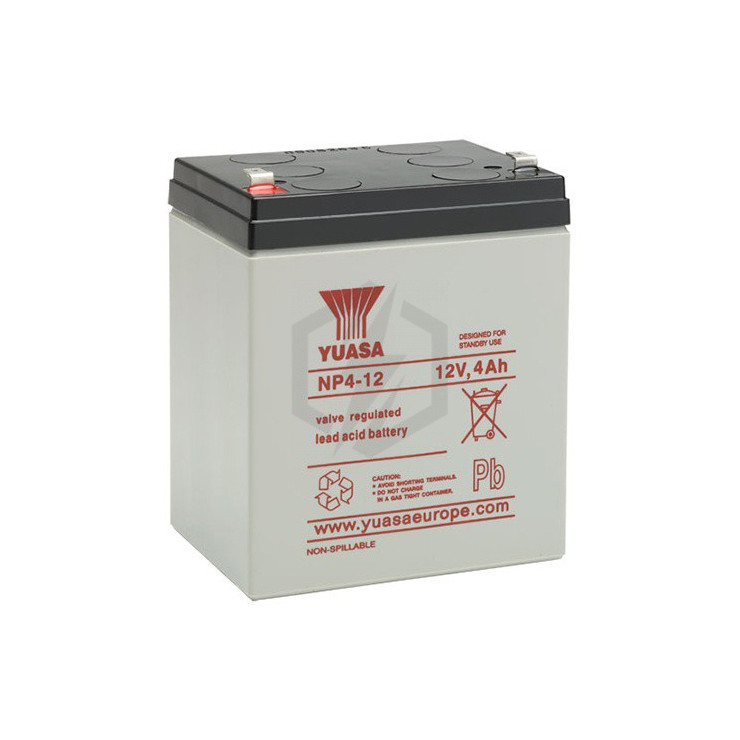 Batterie plomb étanche NP4-12 Yuasa 12V 4ah