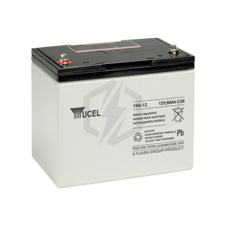 Batterie plomb étanche Y60-12 Yuasa Yucel 12v 60ah