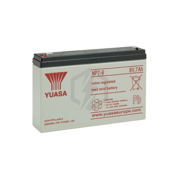 Batterie plomb étanche NP7-6 Yuasa 6V 7ah