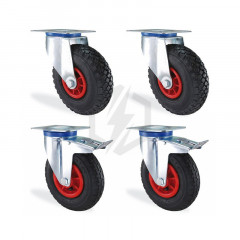 Roue gonflable pivotante/fixe 150 Kg