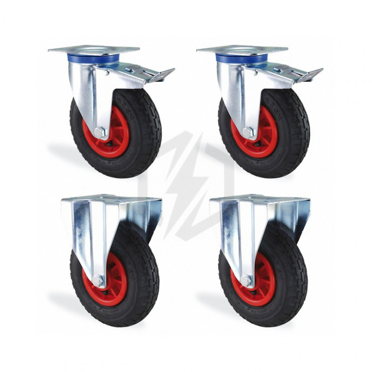 Roues pivotantes - pneu gonflable 