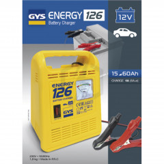 Chargeur de batterie GYS Energy 126 12V 4-6ah pour batterie de 15 à 60ah 023222