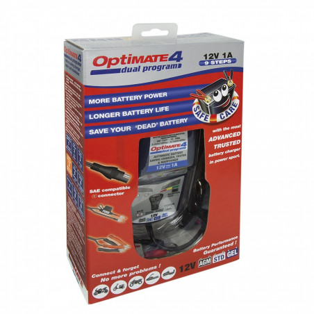 Chargeur batterie moto Optimate 4 TECMATE 12V 1A - Norauto