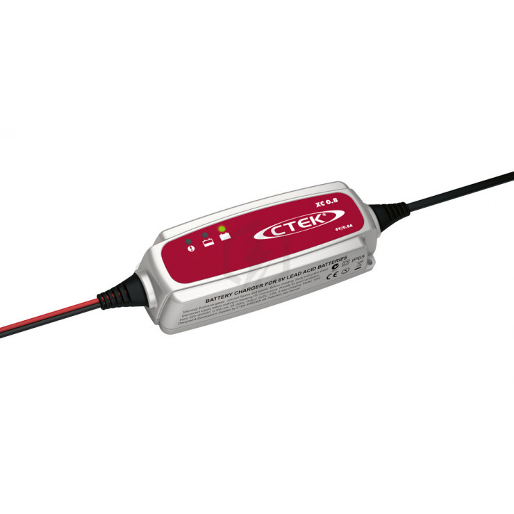 Chargeur de batterie CTEK XC0.8 6V 0.8A pour batterie de 1.2-100ah 56-729