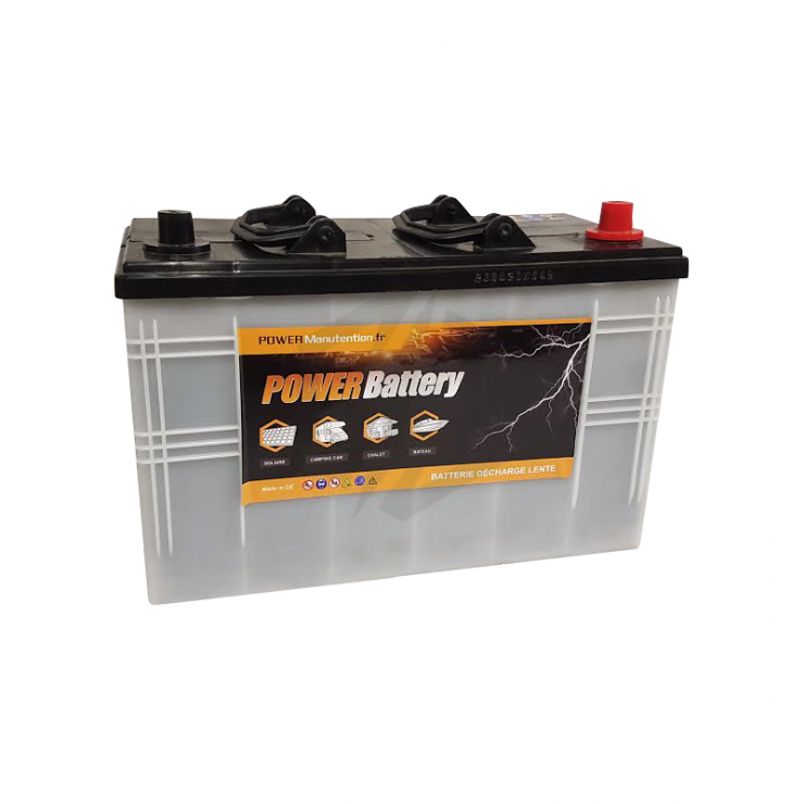 Batterie 6v-225ah decharge lente traction + a droite techni-power