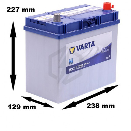 VARTA Batterie Auto B32 (+ droite) 12V 45AH 330A - Cdiscount Auto
