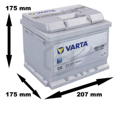 Batterie Varta Silver Dynamic C6 12v 52ah 520A 552 401 052 LB1D