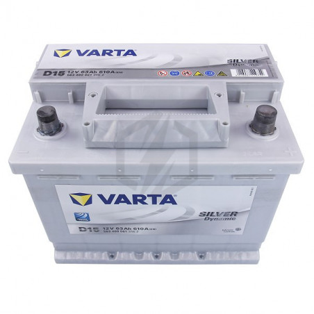 BATTERIE VARTA SILVER dynamic 12 V 63A + A DROITE