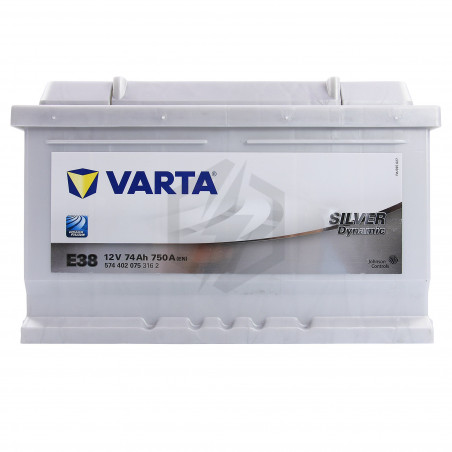 Batterie Varta Silver Dynamic E38 12v 74ah 750A 574 402 075 LB3D