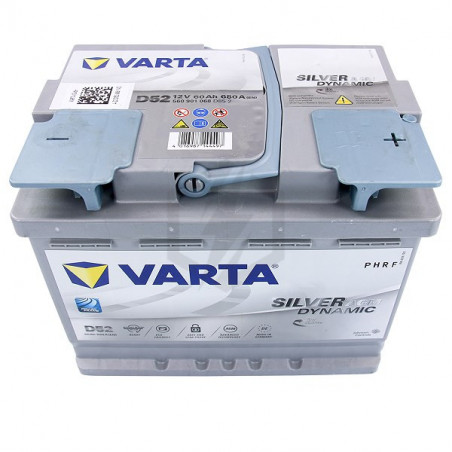 Batterie Varta START-STOP AGM D52 12V 60ah 680A 560 901 068 L2D