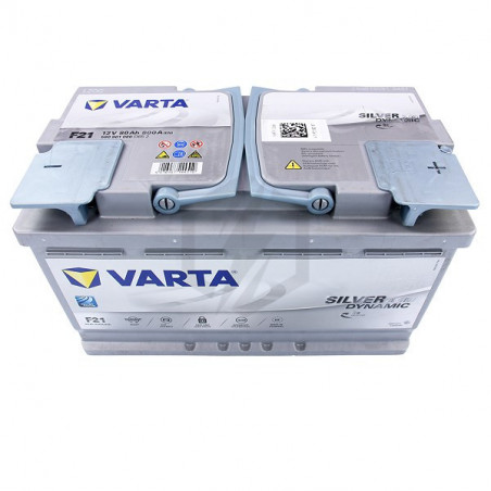 Varta 580901080D852 F21 Silver Dynamic AGM Batterie de voiture 12 V, 80 Ah,  800 A : : Auto et Moto