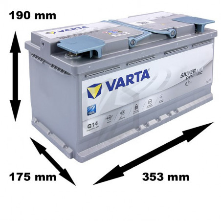 Batterie VARTA 12V 850 Ampères - Équipement auto