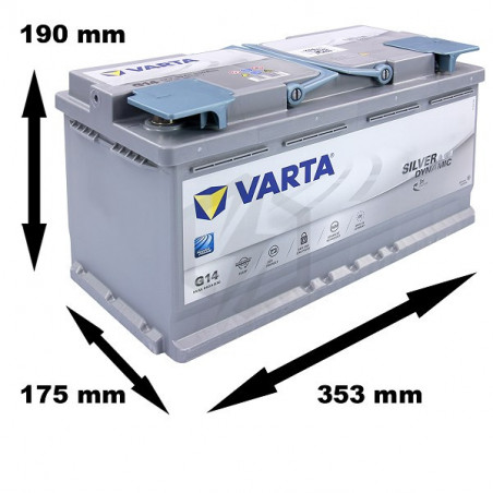 Batterie Speed 100Ah AGM 850A Start&Stop 12V = Varta 595 901 085 (+DR) -  Cdiscount Auto