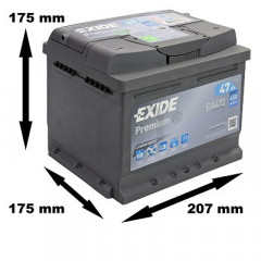 batterie voiture EA472 FA472 exide