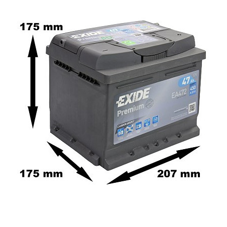 batterie voiture EA472 FA472 exide