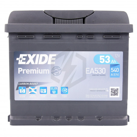 Batterie Exide Premium EA530 12v 53AH 540A L1D