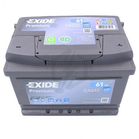 EXIDE Starter Battery EA640 640A, 64Ah, Lead-acid battery
