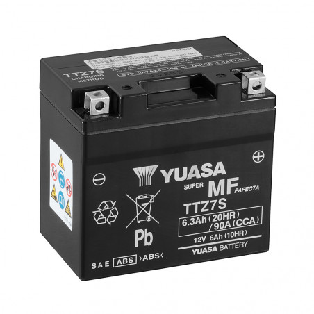 Batterie moto YUASA TTZ7S 12V 6.3AH 130A