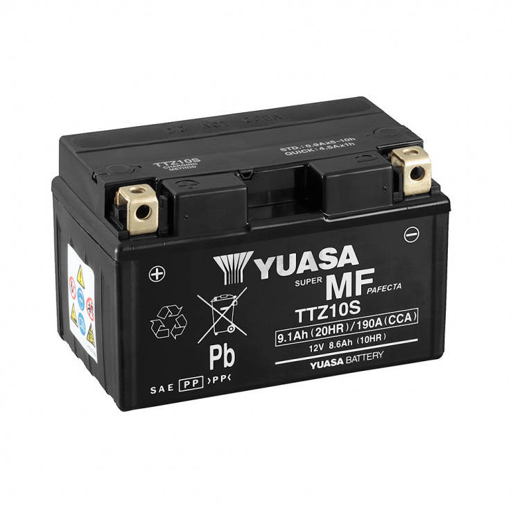 Original Yuasa Batterie YTZ10S / TTZ10S – 12V 9.1Ah Für Yamaha TMAX 500 (2008-2011)