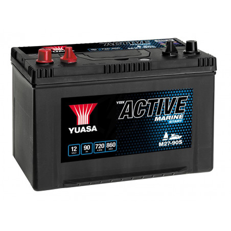 Batterie décharge lente Yuasa M27-90 Marine 12v 90ah