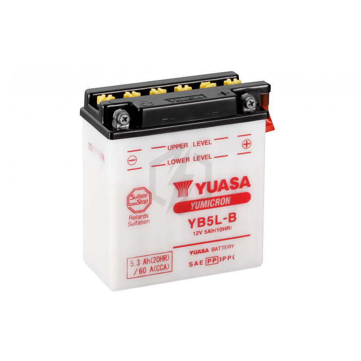 Batterie moto YUASA YB5L-B 12V 5.3AH 60A