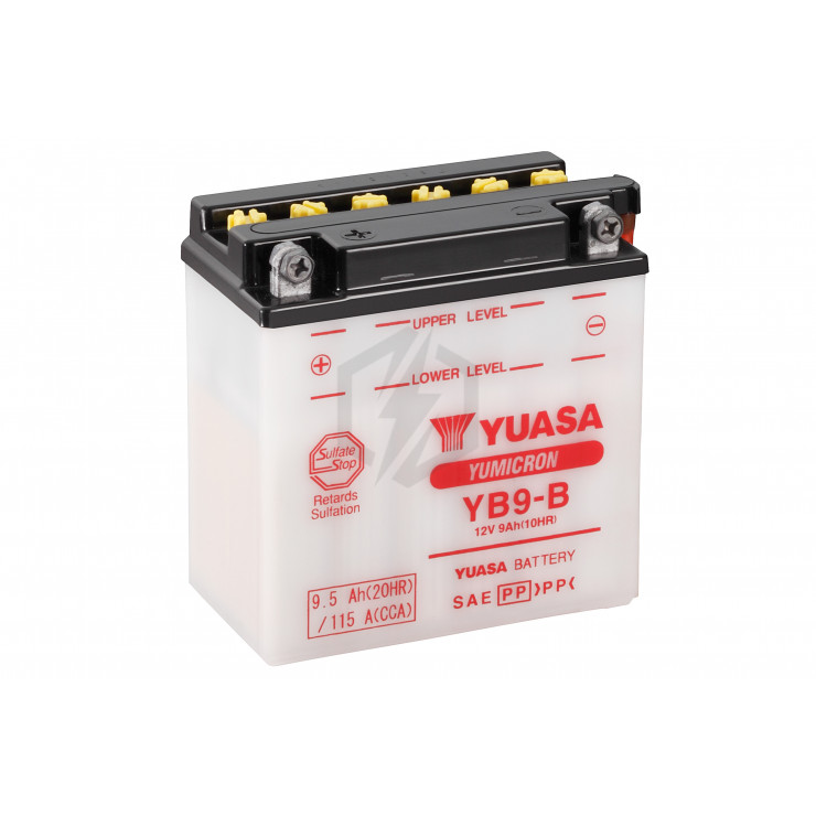 Batterie moto YUASA YB9-B 12V 9.5AH 115A