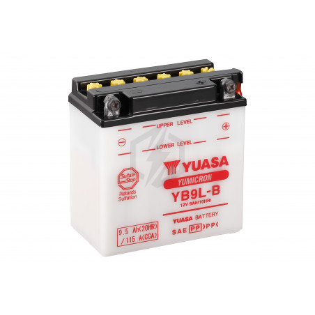Batterie moto YUASA YB9L-B 12V 9.5AH 115A