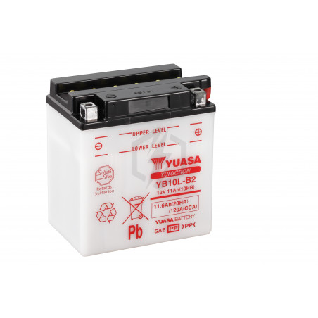 Batterie moto YUASA YB10L-B2 12V 11.6AH 120A