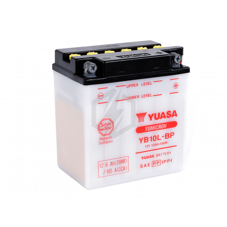 Batterie moto YUASA YB10L-BP 12V 12.6AH 165A