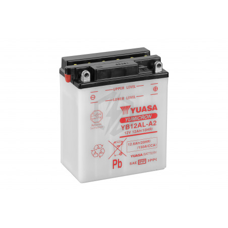 Batterie moto YUASA YB12AL-A2 12V 12.6AH 150A