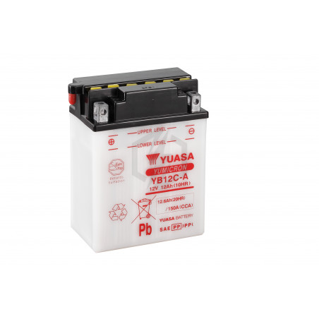 Batterie moto YUASA YB12C-A 12V 12.6AH 150A