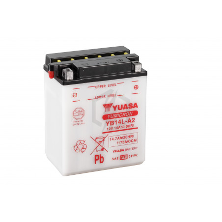 Batterie moto YUASA YB14L-A2 12V 14.7AH 175A