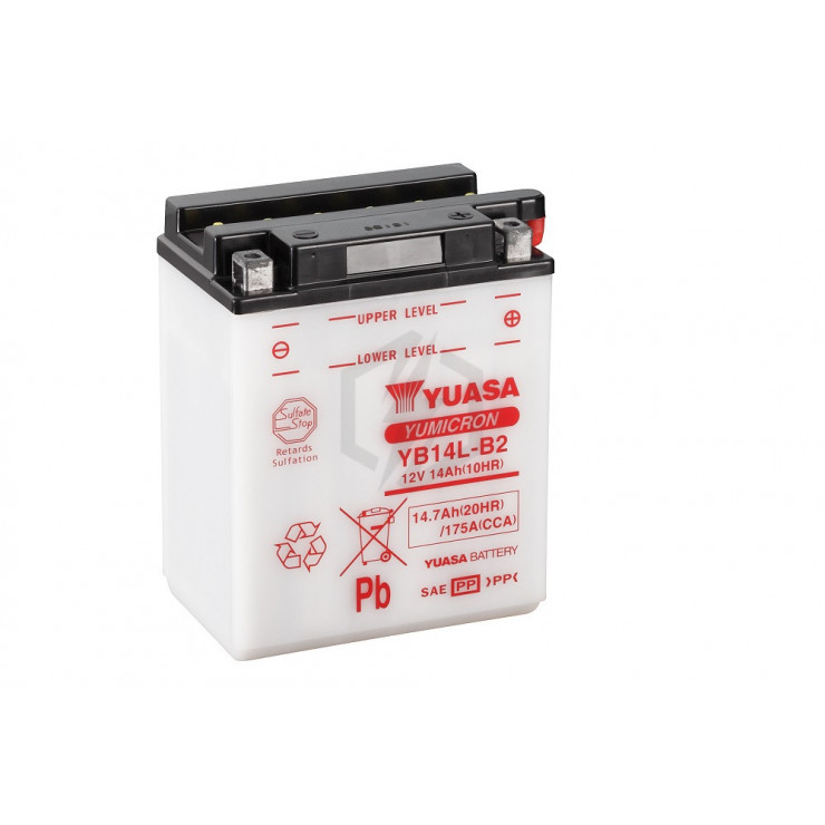 Batterie moto YUASA YB14L-B2 12V 14.7AH 175A