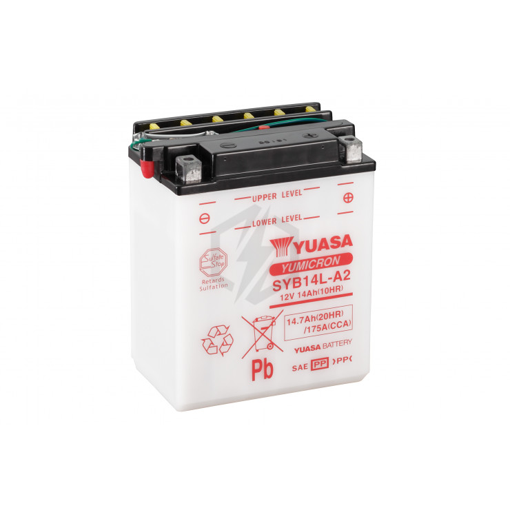 Batterie moto YUASA SYB14L-A2 12V 14.7AH 175A