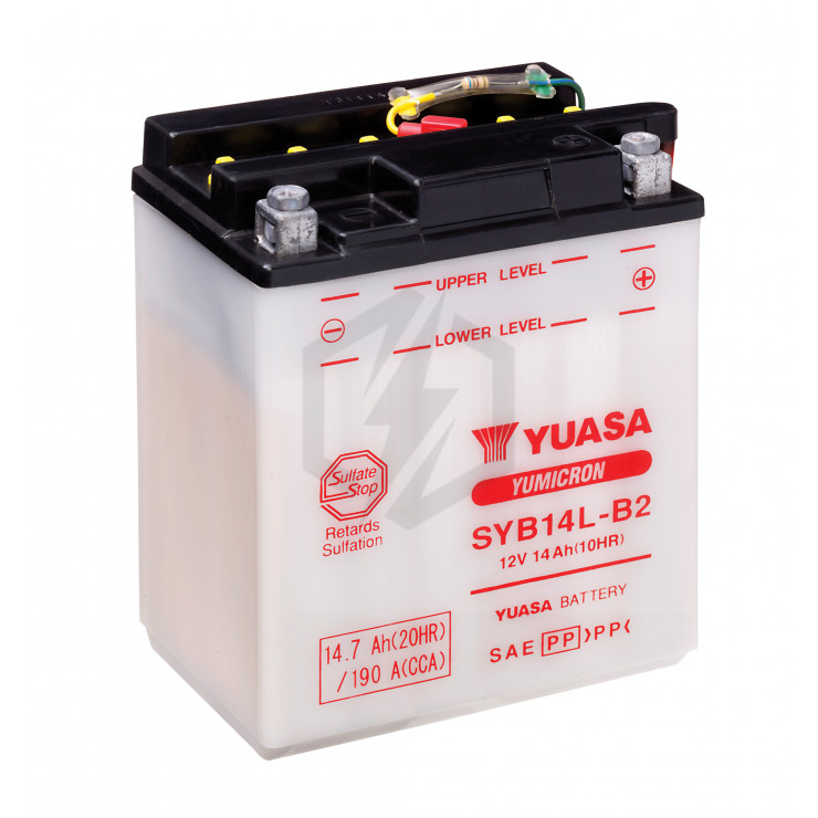 Batterie moto YUASA SYB14L-B2 12V 14.7AH 175A