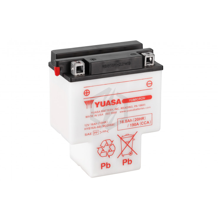 Batterie moto YUASA HYB16A-AB 12V 16.8AH 210A