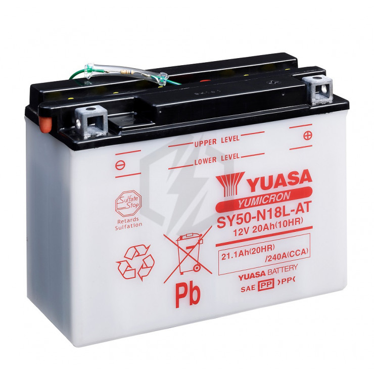 Batterie moto YUASA SY50-N18L-AT 12V 21.1AH 240A