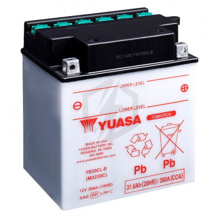 Batterie moto YUASA YB30CL-B 12V 31.6AH 300A