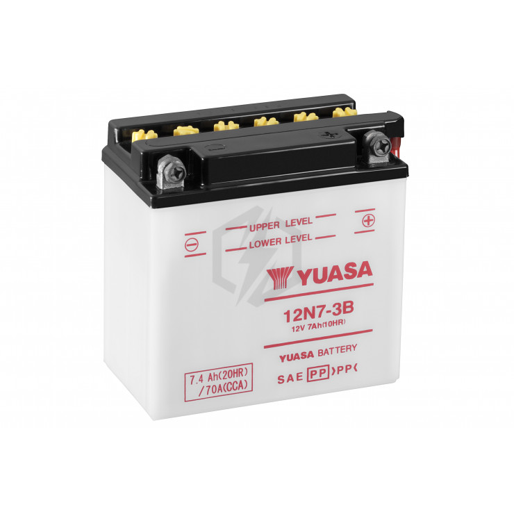 Batterie moto YUASA 12N7-3B 12V 7.4AH 70A