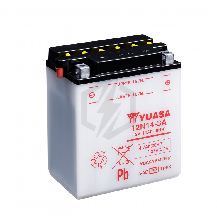 BATTERIE MOTO YUASA YB14L-A 12V 14AH 190A - Batteries Motos