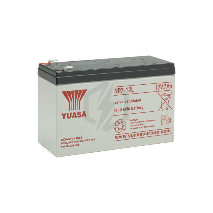 Batterie plomb étanche NP7-12L Yuasa 12v 7ah