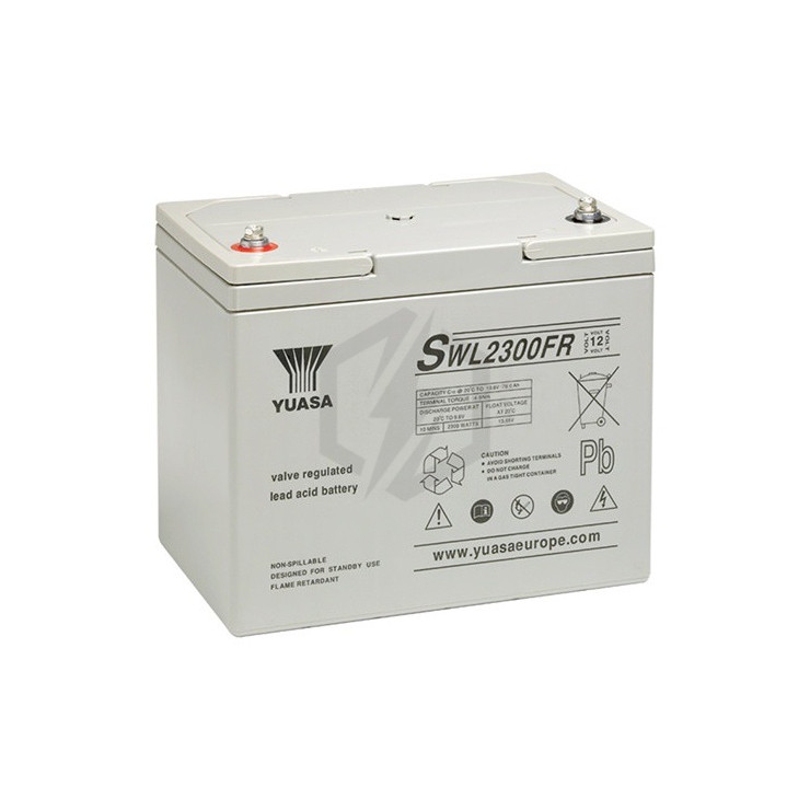 Batterie plomb étanche SWL2300 Yuasa Yucel 12v 78ah