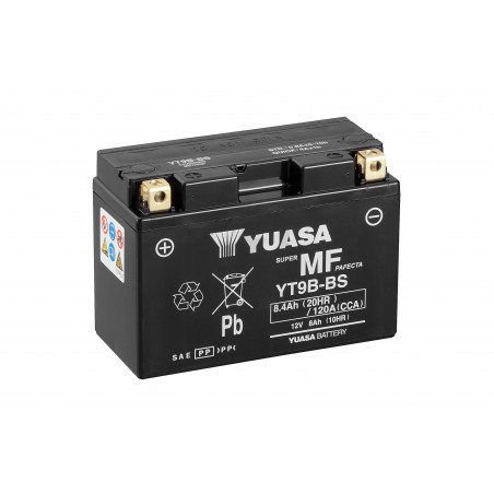 Batterie moto YUASA YT9B-BS 12V 8.4AH 120A