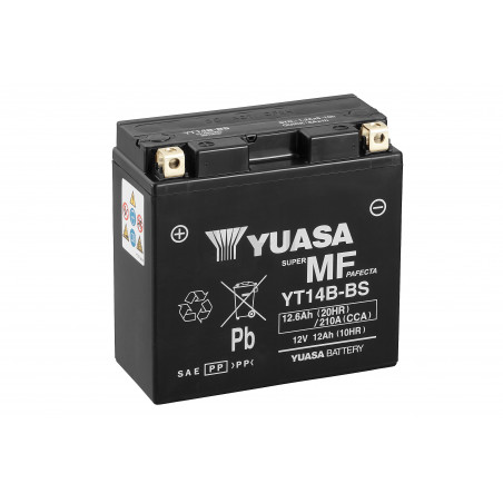 Batterie moto YUASA YT14B-BS 12V 12.6AH 210A