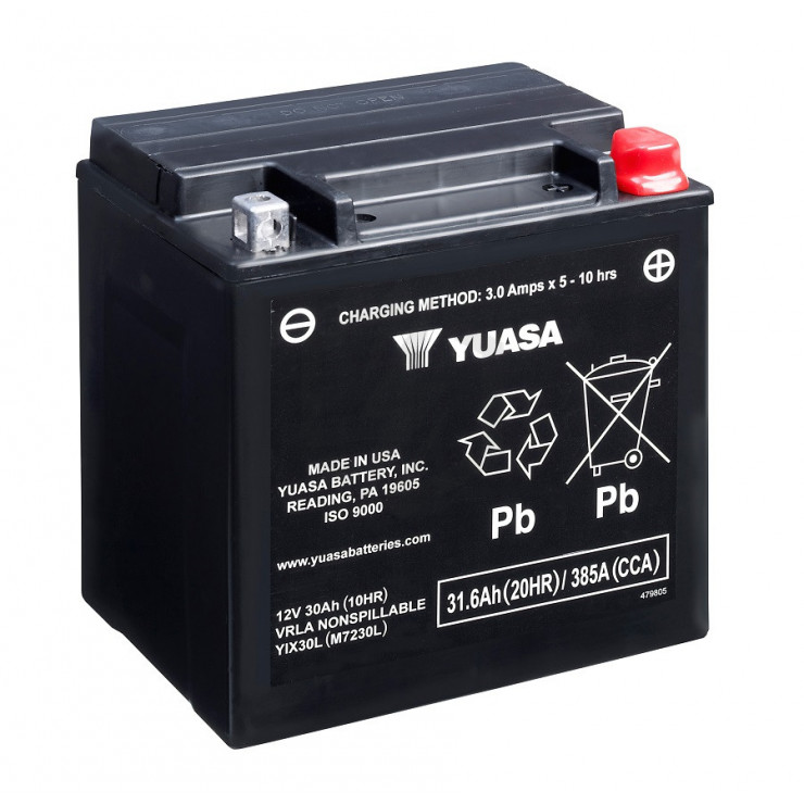 Batterie 12v 30ah 400a + a droite ods-agm30l odyssey