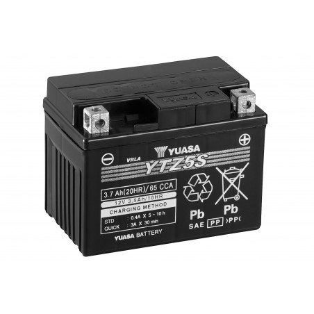 Batterie moto YUASA YTZ5S 12V 3.7AH 65A