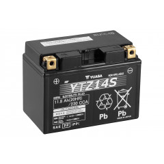 Batterie moto YUASA YTZ14S 12V 11.8AH 230A