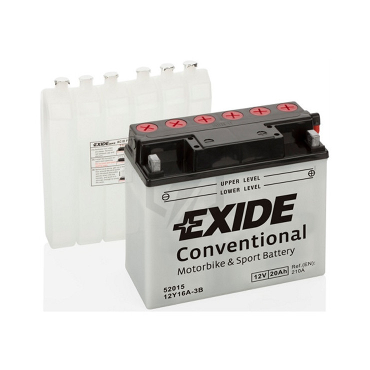 Batterie moto Exide 12Y16A-3B 12v 20ah 190A