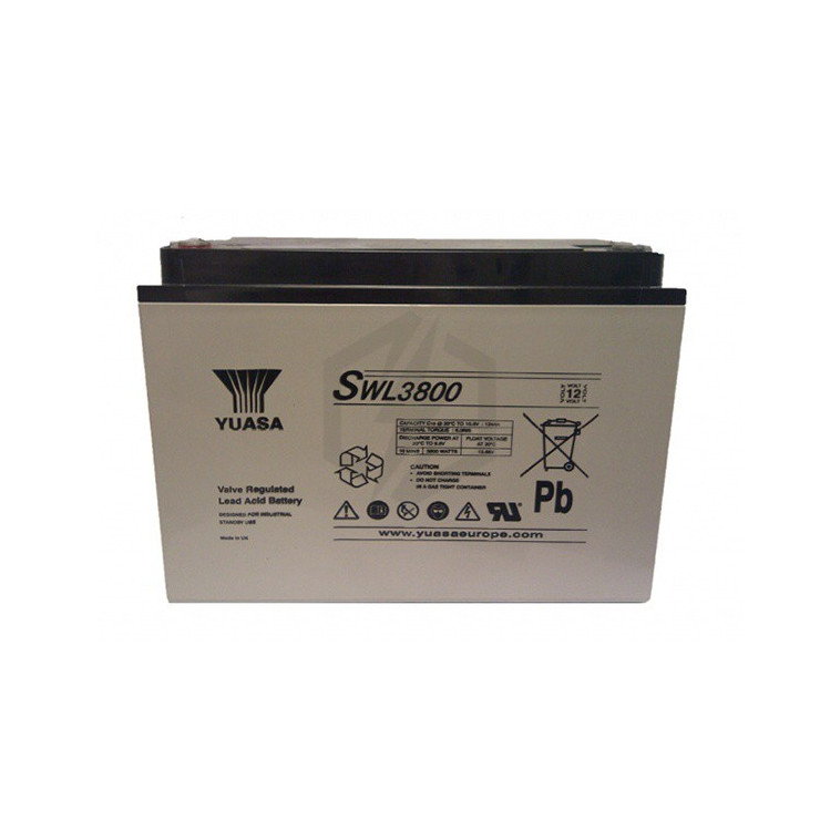 Batterie plomb étanche SWL3800 Yuasa Yucel 12v 124ah