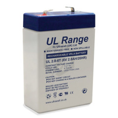 Batterie plomb étanche UL2.8-6 Ultracell 6v 2.8ah